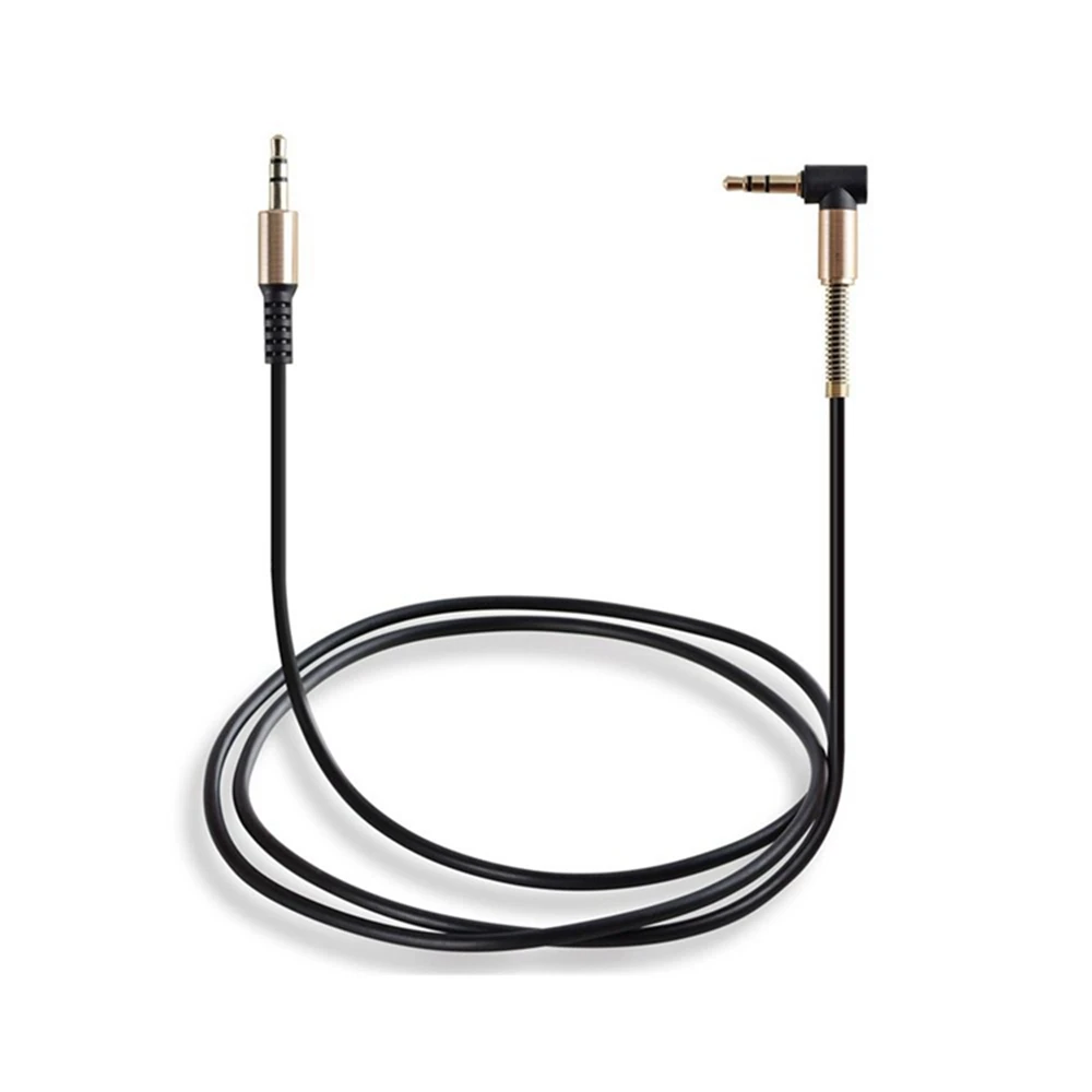 

Car audio 3.5mm jack elbow male to male stereo headphones Car auxiliary audio extension cable Stereo audio cable