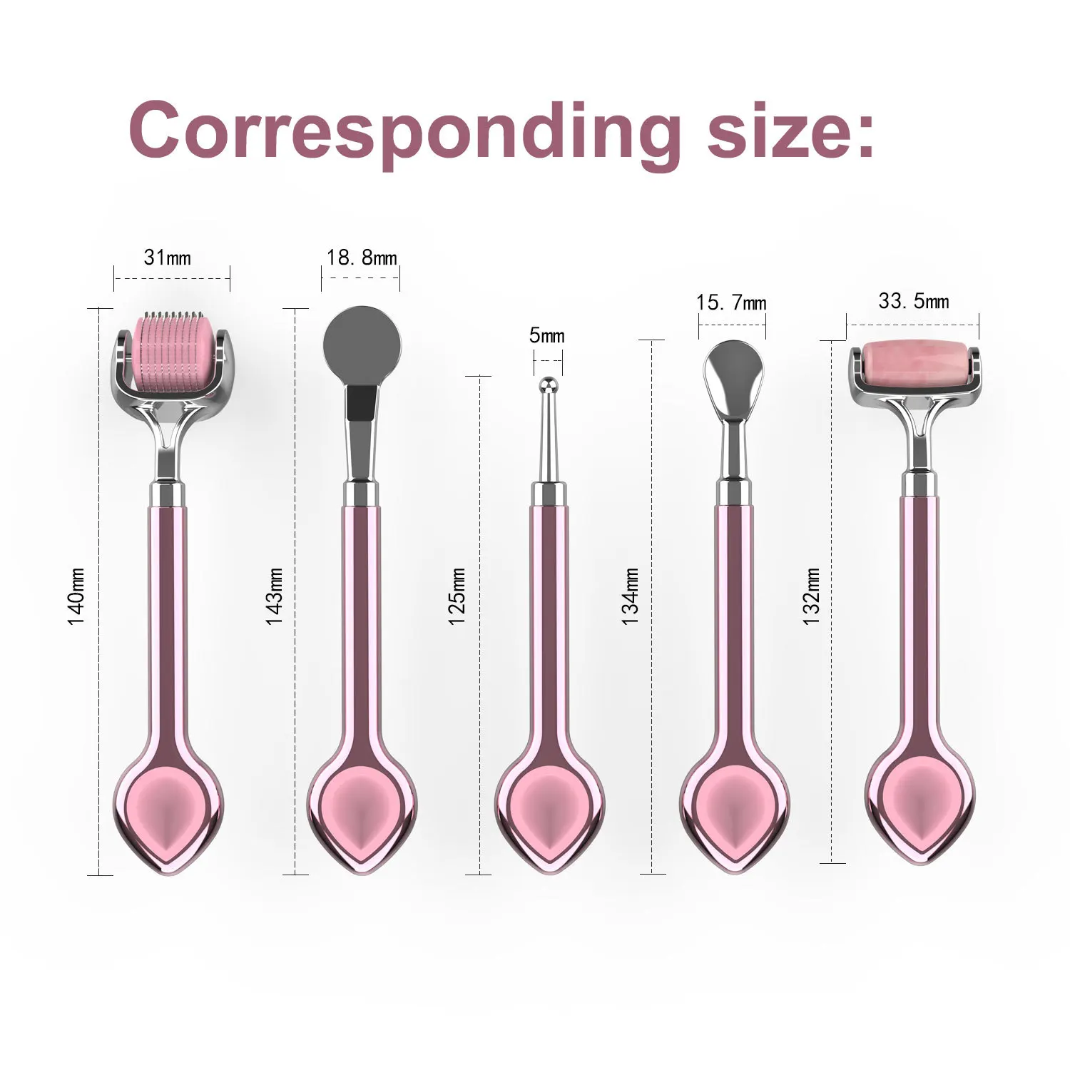 Portable Facial Care Set, Jade Massage Roller, Multi-functional Acupressure Tool