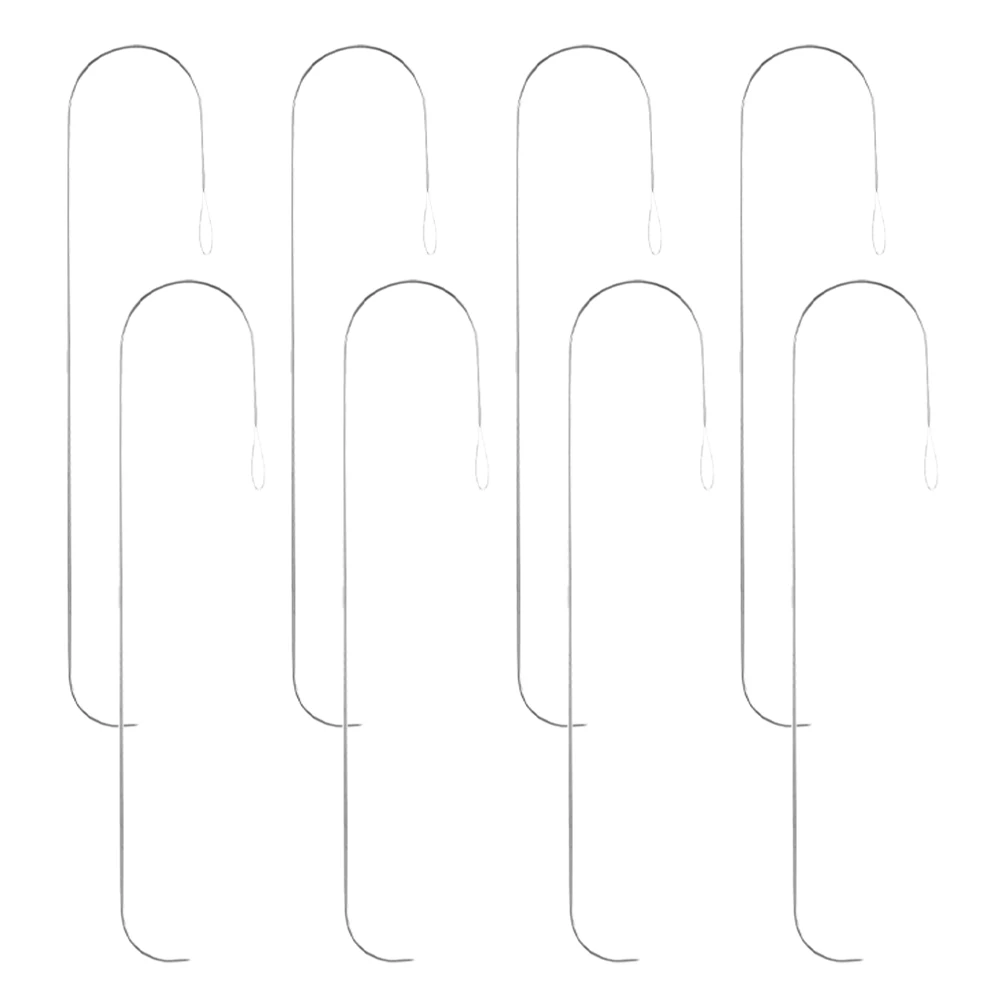 

8Pcs Big Eye Curved Beading Needles Metal Jewelry Making Tools for Necklace Bracelet Craft DIY Threading Accessories