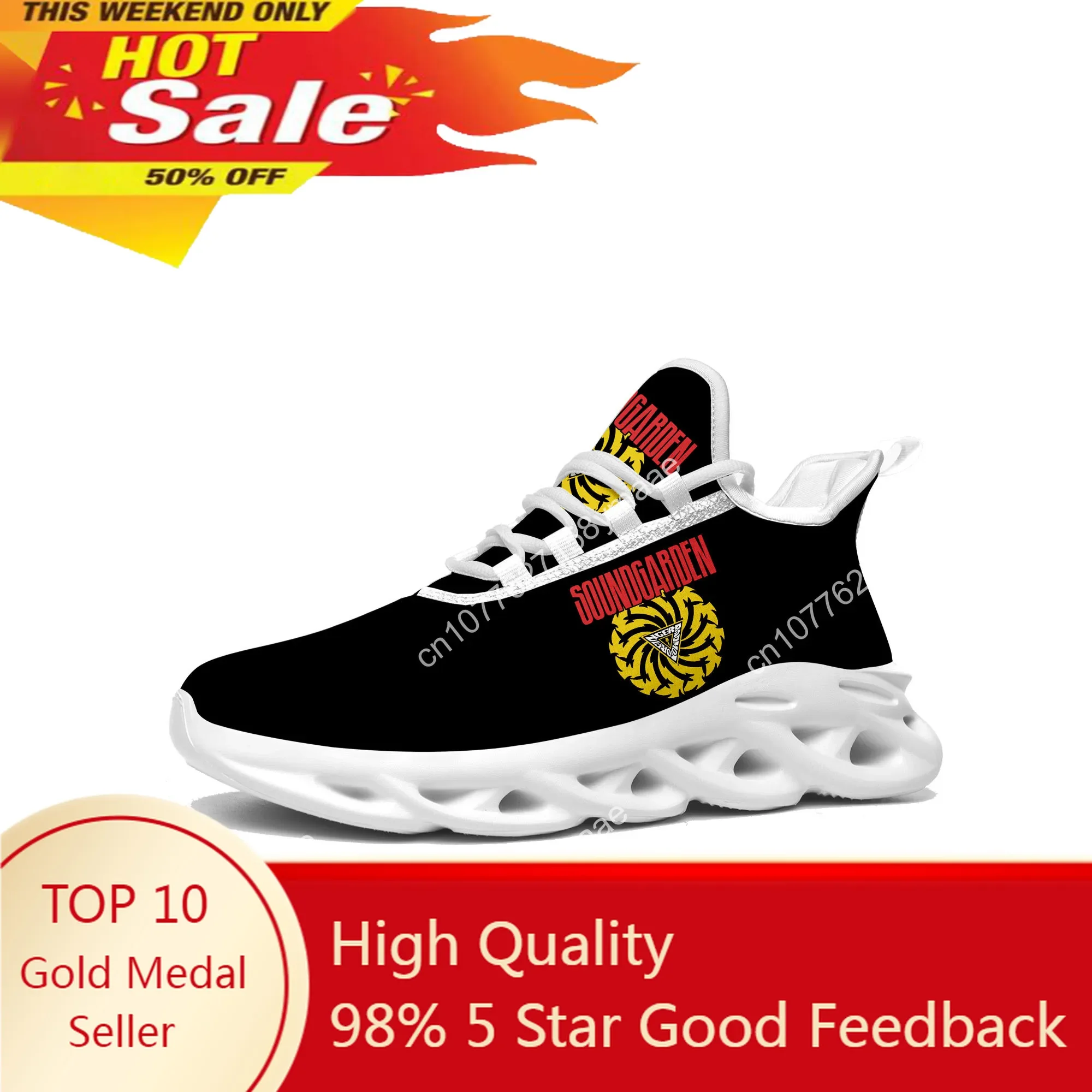 

Soundgarden Rock Band Flats Sneakers Mens Womens Sports Run Shoes High Quality Sneaker Customization Shoe Lace Up Mesh Footwear