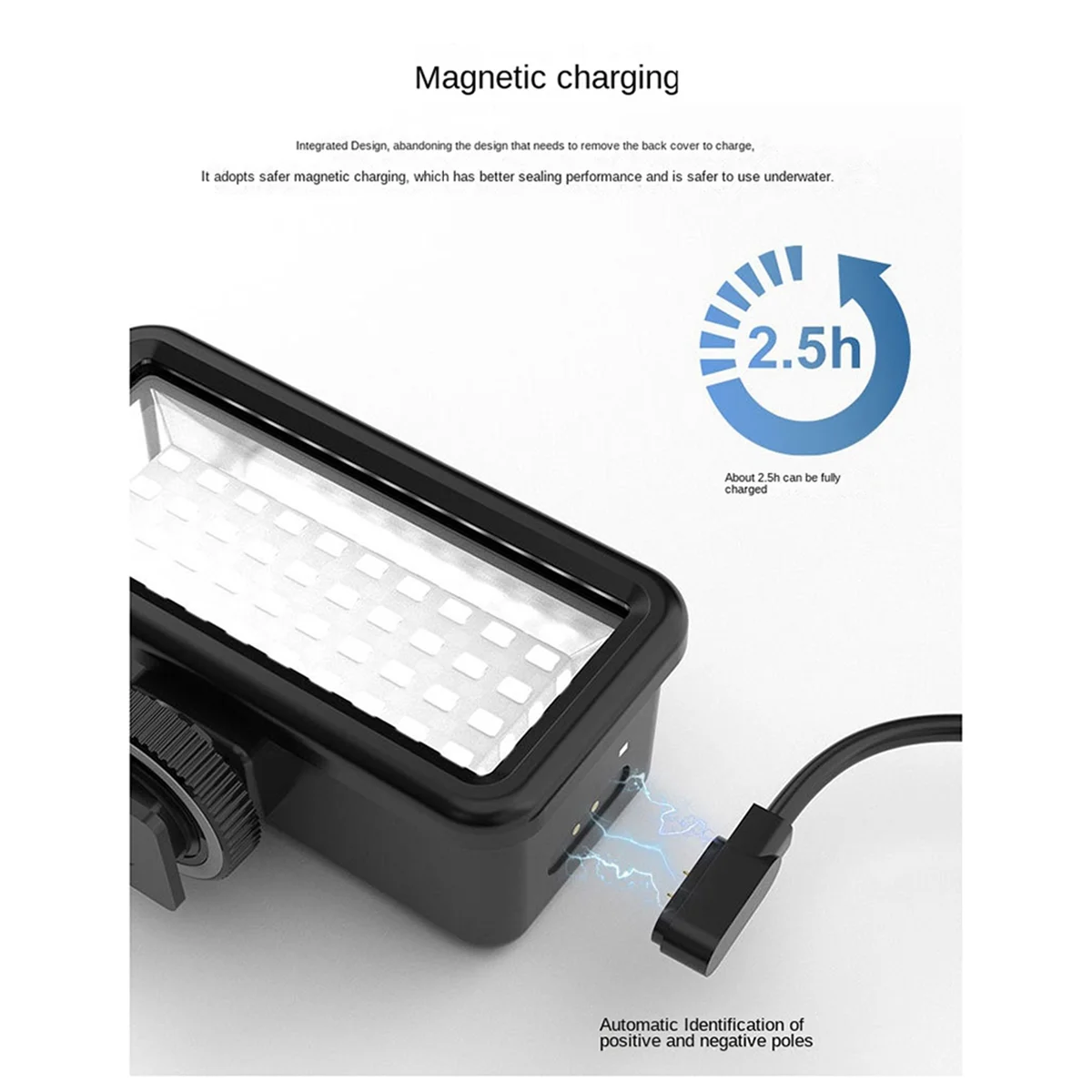 ABAN Waterproof Diving Light Underwater Lamp Photography Lighting for Cellphone Action Camera