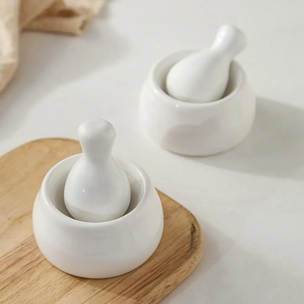 

Ceramic Mortar And Pestle Set for Grinding Spices Herbs And More Kitchen Decor Essential Durable Herb Grinder Pill Crusher