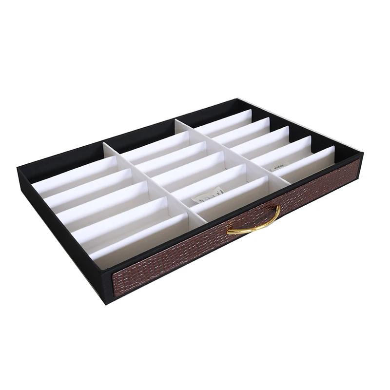 custom.Large Capacity PU 234  Eyeglasses Exhibition Display Sunglasses Storage Cabinet 13 Floors Optical Glasses Box with Wheel
