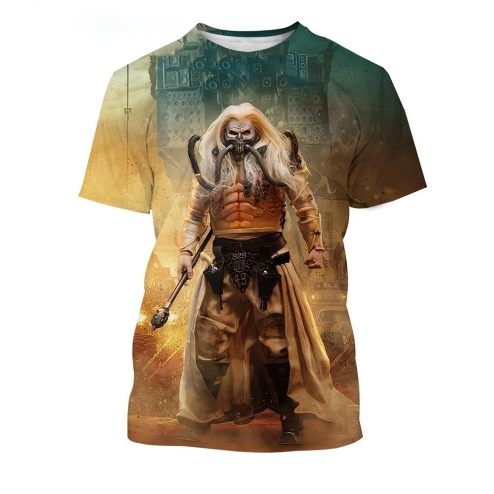 Camiseta con estampado 3D de Immortan Joe para hombre y mujer,camiseta con masacara de monstruo,villano