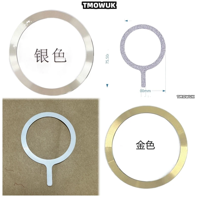 

For HUAWEI Mate 30 40 50 60 70 X3 X5 P40 P30 Pro RS Nova 9 For Magsafe Wireless Charging Metal Plate Ring Sticker