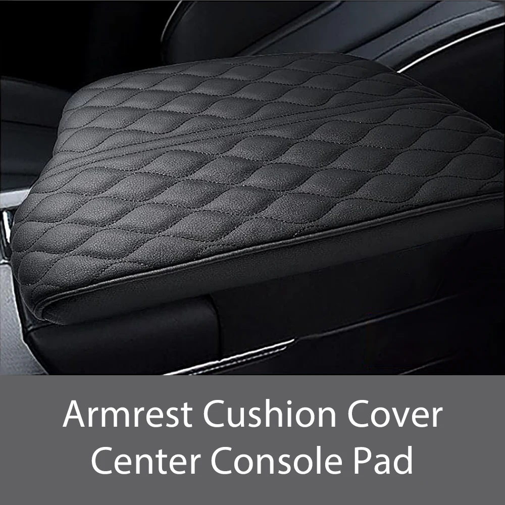 Car Leather Center Console Armrest Box Mat Pad Cover for Hyundai Palisade 2020 2021 2022 2023 2024
