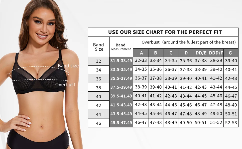 YBCG Women Bras Lace Bralette Mesh Ultra Thin Unpadded Wire Bone Sexy Lingerie Transparent Bra