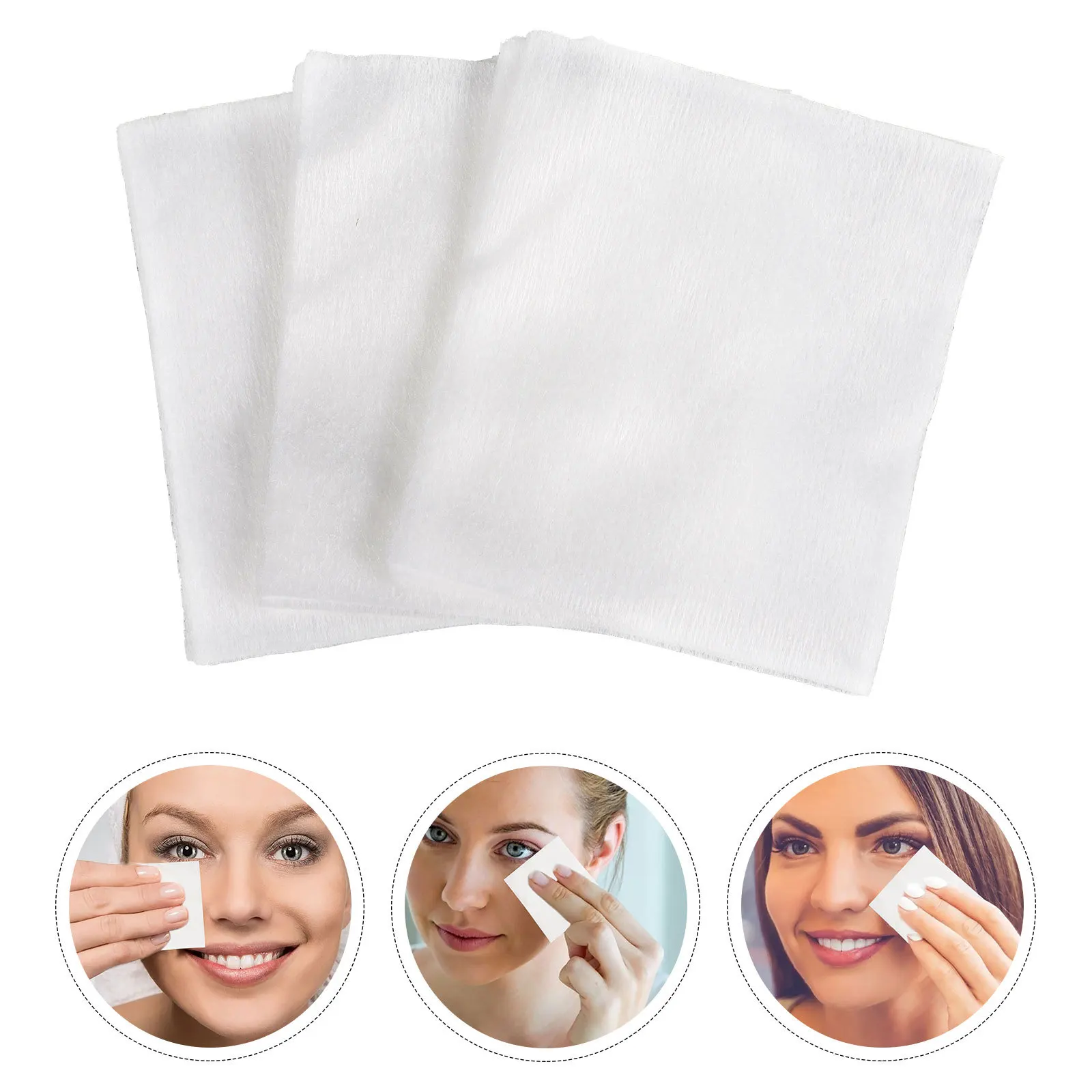 200 pçs removedor de maquiagem algodão limpeza facial para rosto remoção de maquiagem dos olhos molhado seco uso cuidados com a pele aplicador almofadas unha polonês