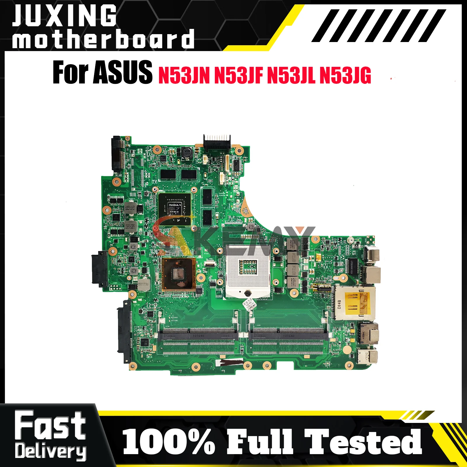 

N53JN Laptop Motherboard For ASUS N53JG N53J N53JL N53JN N53JF Notebook Mainboard in stock 100% tests OK fast shipping stk