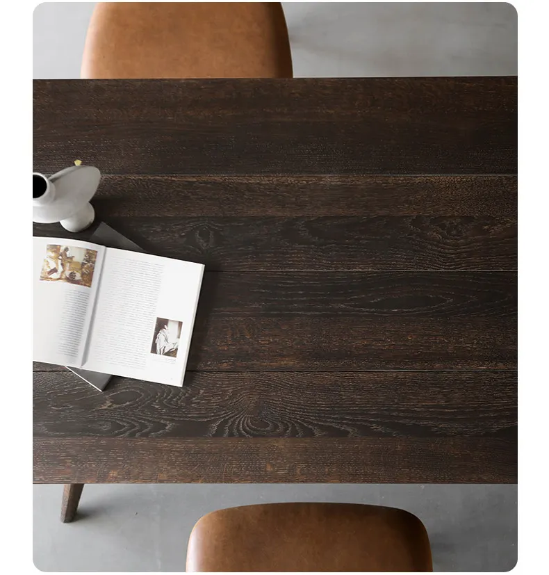 Oak solid wood dining table bench