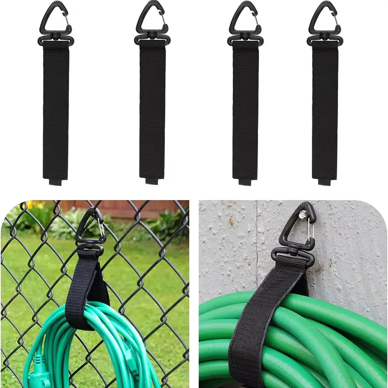 1/10 قطعة حامل مُنظِم الحبل مع مثلث مشبك مدير الأسلاك إدارة سلك الطاقة النايلون الأشرطة تخزين الحبل الثقيل للكابلات #1