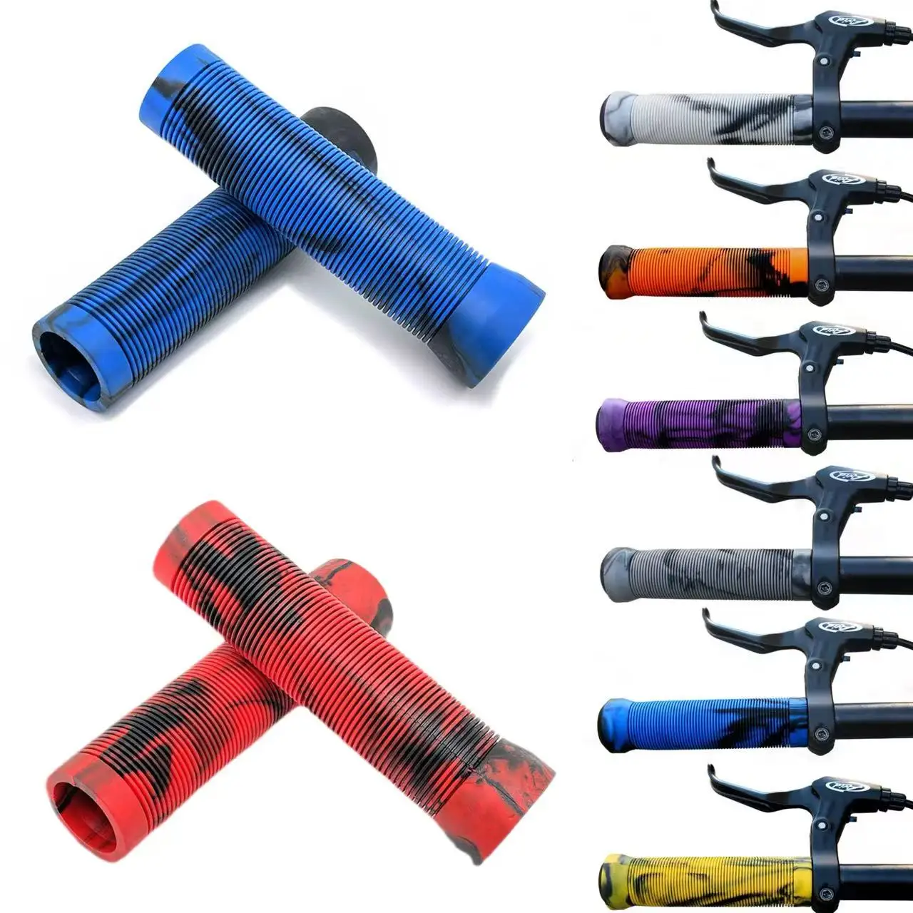 AliExpress NONE 123mm * 22.2mm Bicycle Handlebar Handle, Shock Resistant Bicycle Handlebar Gloves, MTB Anti-Skid Bicycle Durable Handlebar Glove