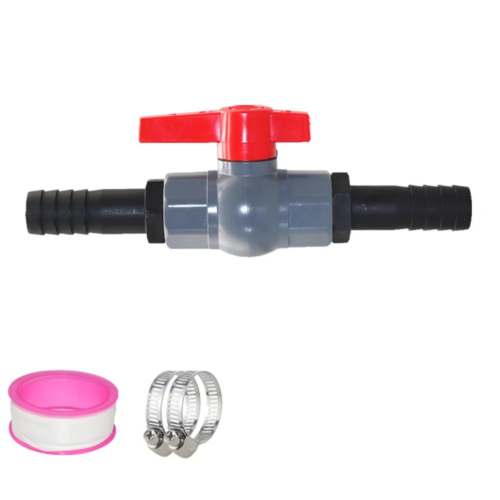 Efficient PVC Shutoff Valve with Hose Connector Smooth Water Flow and Secure Connection for Pool and Irrigation