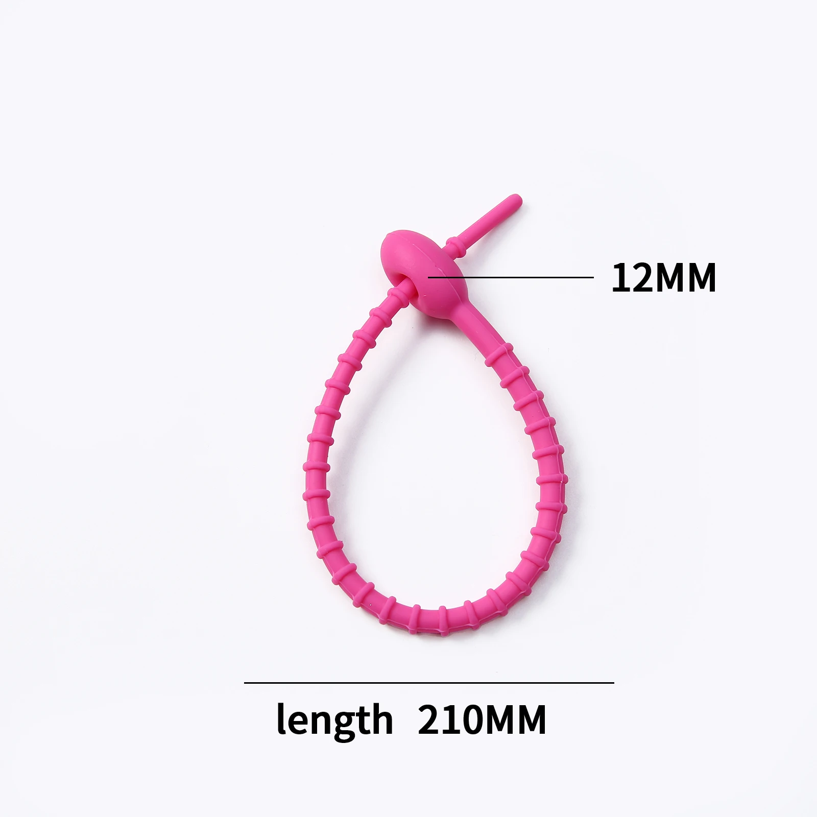 KeyChain Tag Rope Silicone Rubber Loop, DIY Key Holder