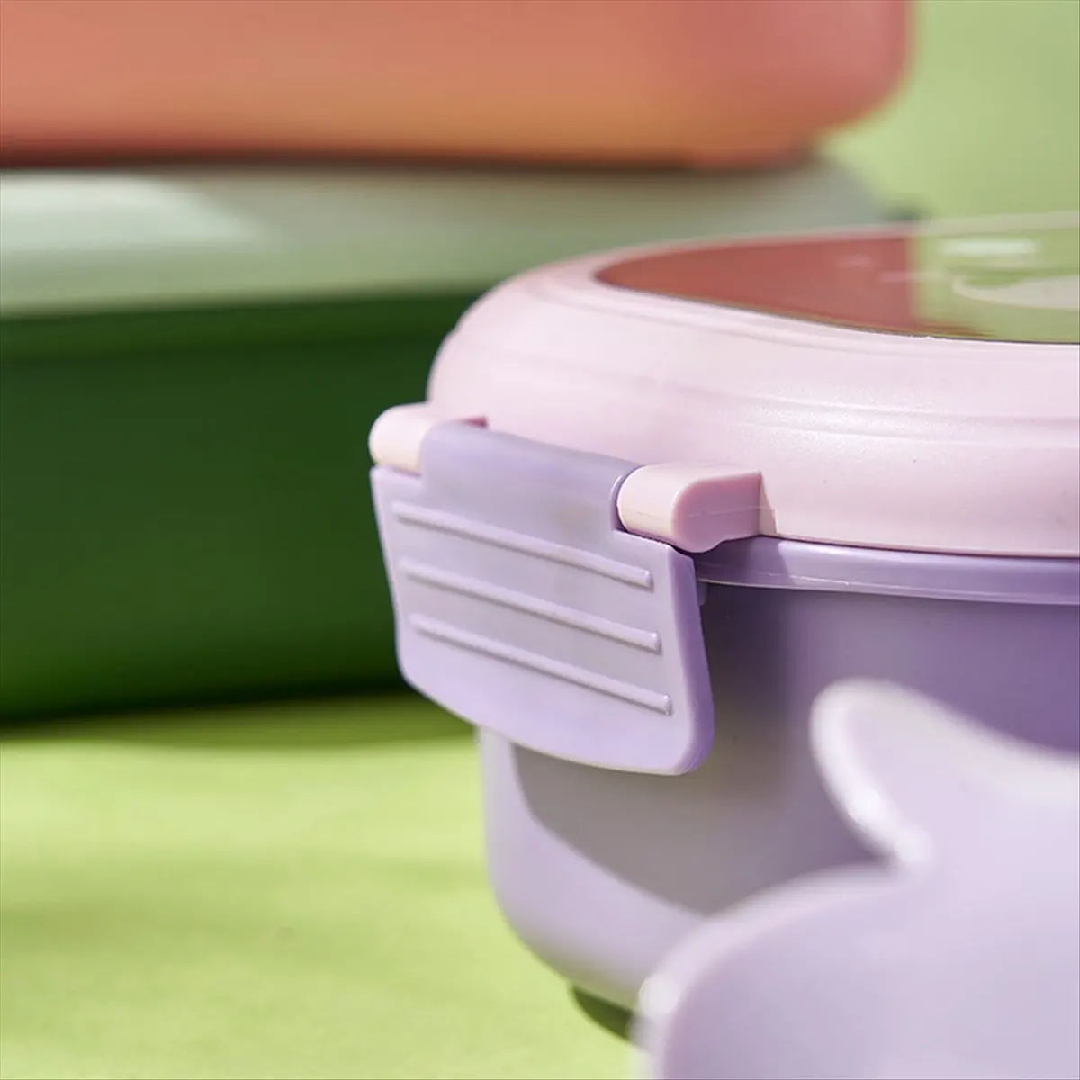 AT54 Children'S Lunch Box Children'S Sealed & Lovely Portable Food Containers Heatable Lunch Box Pink view 6