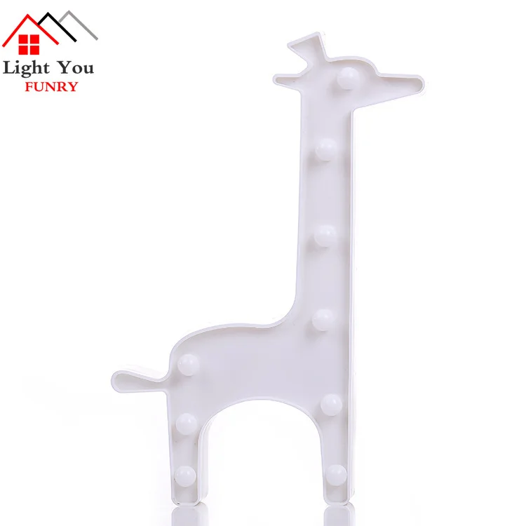 LED Giraffe Modeling Light Deer Christmas Creative Decoration Night Light