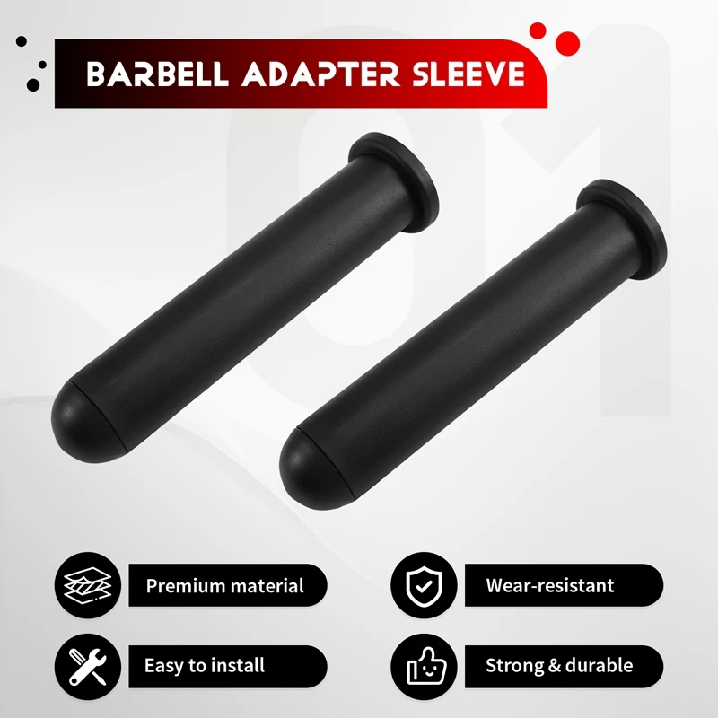 2Pcs Barbell Adapter Sleeve Barbell Weight Plat Adapter Sleeve Converts 48Mm Plate Post 200MM/230MM Jolt Resistant