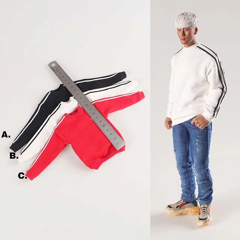 

Аксессуары для солдатиков в масштабе 1/6, модный свитер CC002, пуловер, Повседневная модная брендовая спортивная одежда, подходит для фигурок 12 дюймов, модель одежды