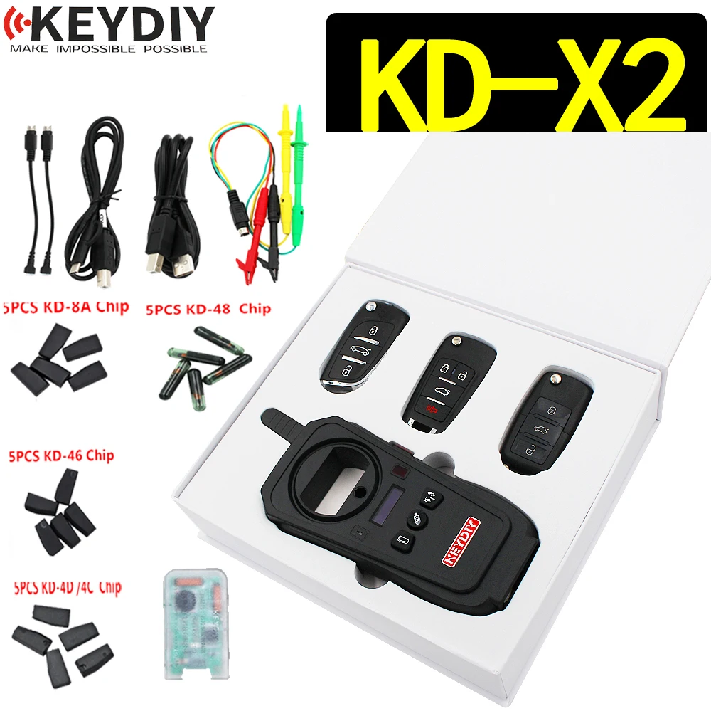 Original KD-X2 Car Key Programmer Auto Remote Maker Unlocker Key Generator/Chip Reader/Frequency Tester KDX2 better than KD900