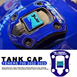 Waterproof Protective Sticker Motorcycle Tank Cap Sticker 3D Motorcycle Sticker For Yamaha Tenere 700 2022 2023