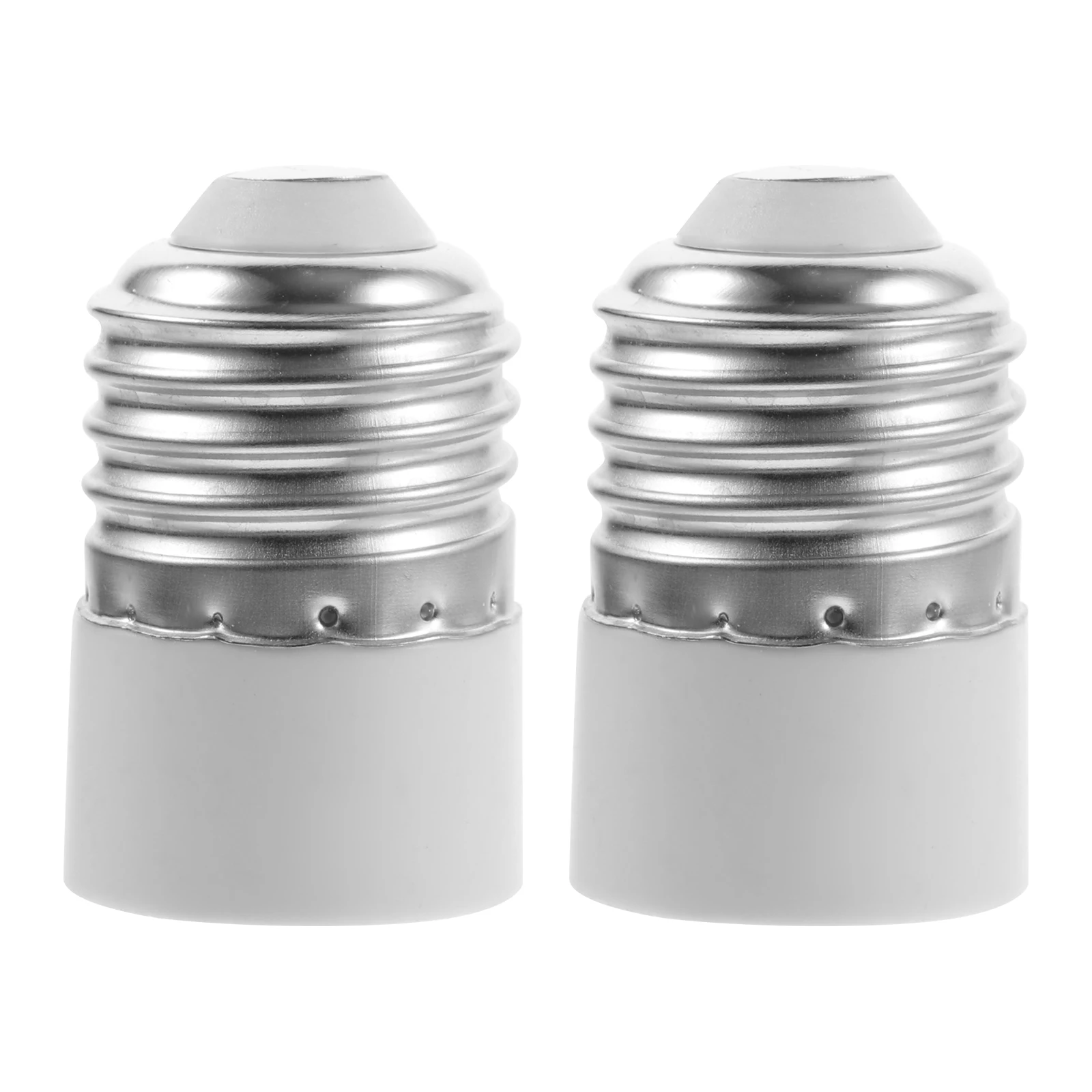 2Pcs E27 to E14 Light Converter Lamp Socket Adapter Bulb Holder Base for Energy Saving Lamps Secure Fit High Performance