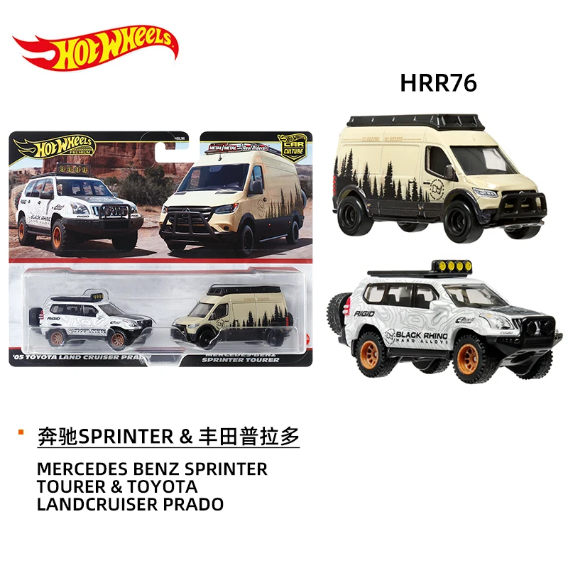 Mattel Hot Wheels Premium Car Culture 1:64 Diecast Toys Boys Toyota Land Cruiser Prado Mercedes Benz Sprinter Tourer Model Gift