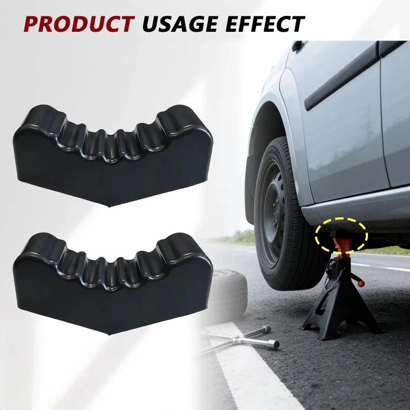 

Car Slotted Lift Jack Stand Rubber Pad Floor Adapter Rail Grip Repair Pads 3/6ton Pinch Lifting Universal Tools Frame Safety