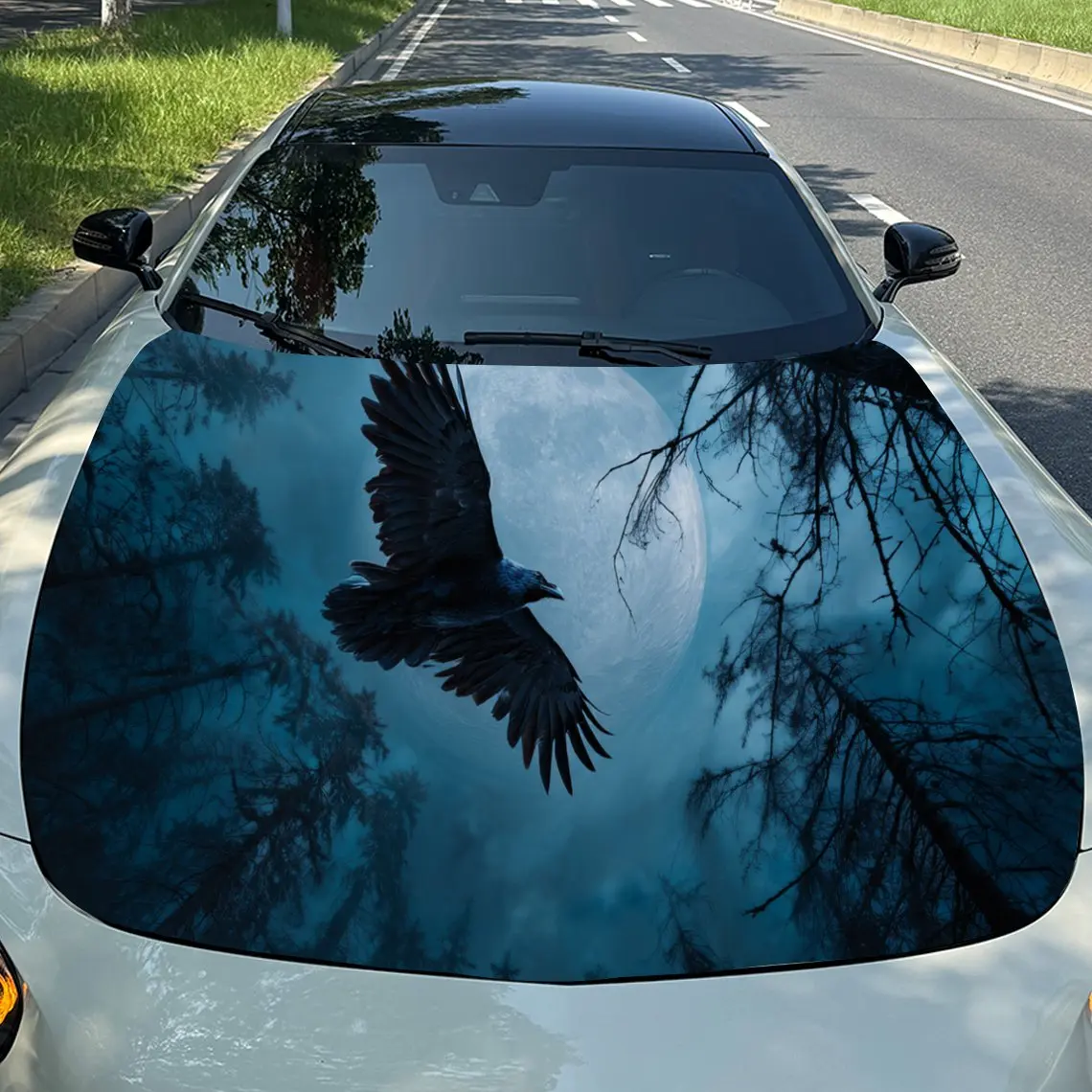 

Наклейки на капот автомобиля «Птица в небе» — самоклеящаяся, водонепроницаемая и прочная виниловая пленка, украшение и защита вашего автомобиля, подходят для всех автомобилей