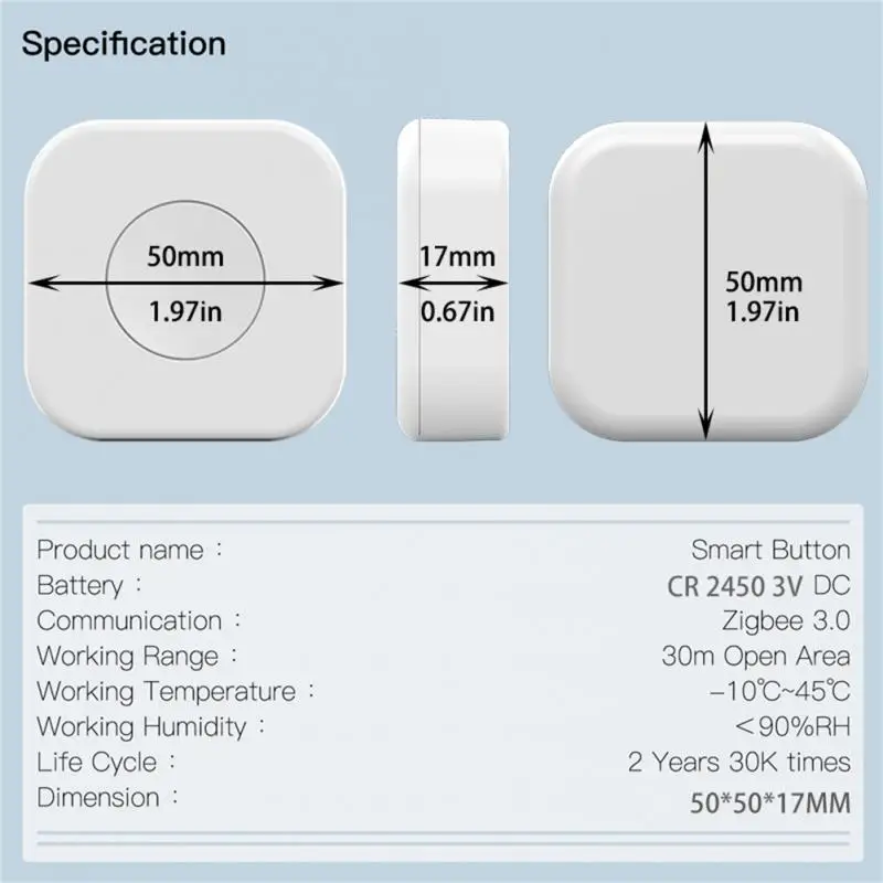 Xiaomi Tuya Smart Zigbee Switch pulsante One Key Contror Scene Wireless Smart Life Remote Controller Home Automation Switch