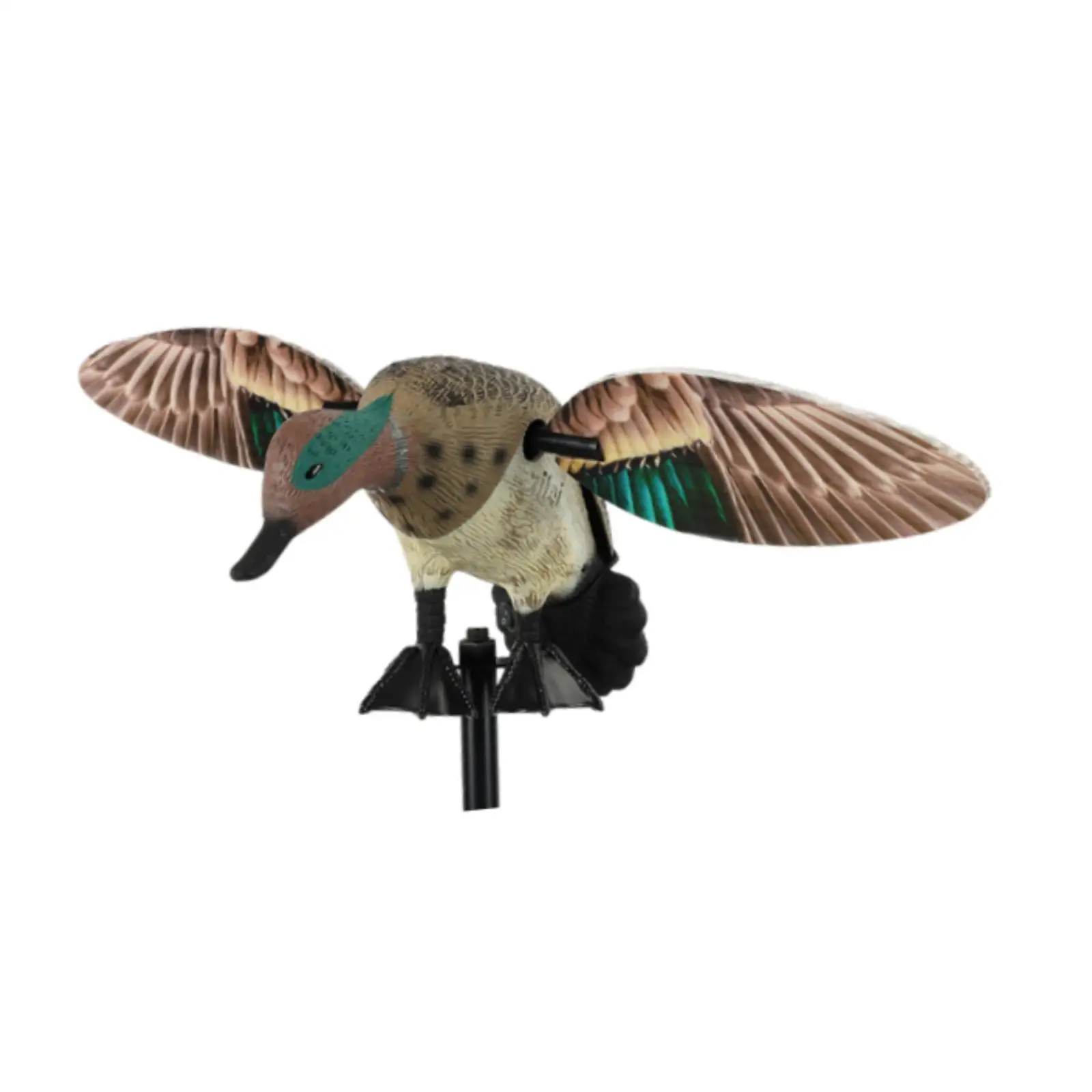 Wing Motion Electric Duck Decoy Realistic Rotating Duck Hunting Decoy for Field Garden Farmhouse