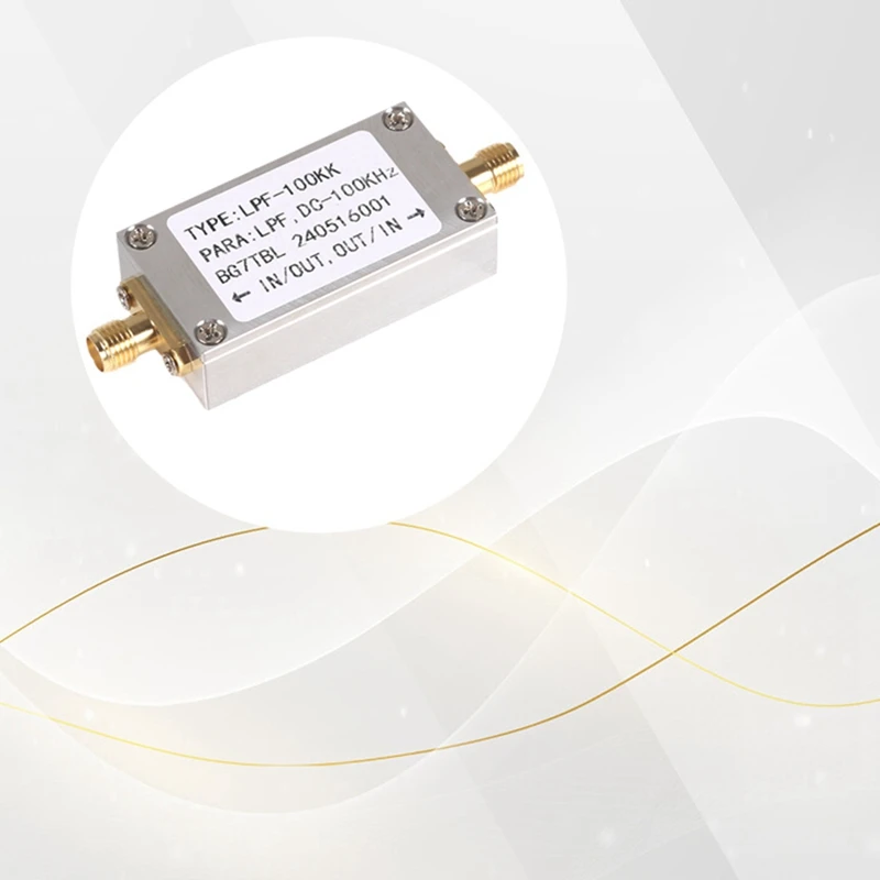 Фильтр нижних частот LC LPF 100K DC-100KHZ Интерфейс SMA LPF для FM-A22K