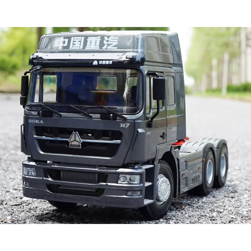 Diecast 1:24 Scale China National Heavy Duty Truck Haoka H7 Alloy Model FInished Simulation Collection Gift Toys Display