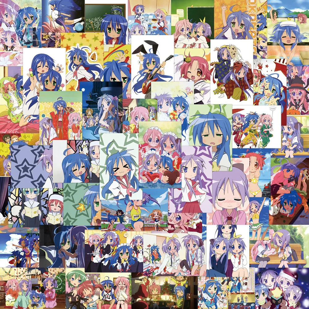 20/40/80 шт., аниме-наклейки Lucky Star Izumi Konata Hiiragi Tsukasa Takara Miyuki