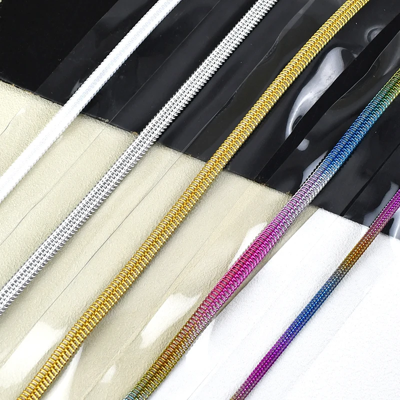 

5/10M Meetee 3# 5# PVC Waterproof Zipper Transparent Zips Tape Raincoat Swimsuit Decor Zip Repair Kits DIY Sewing Accessories