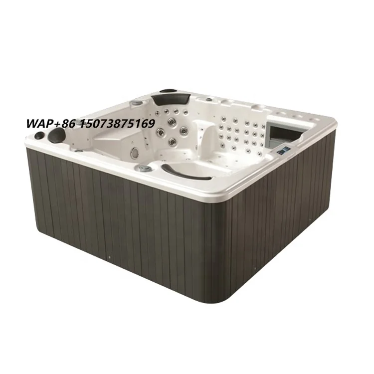 Hot Sale Freestanding Massage Whirlpool Bathtub 5 Person Outdoor Spa Accessories Jaccuzi for Adult
