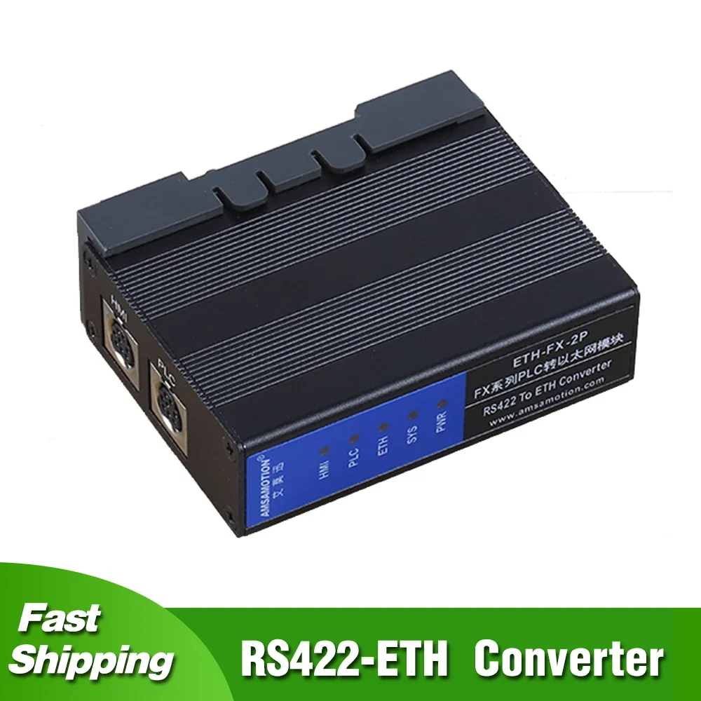 ETH-FX-2P RS422 TO Ethernet Converter PLC Module For Mitsubishi FX FX1N/1NC FX2N/2NC FX3U/3U FX3G/3GA/3GC FX3S Series PLC