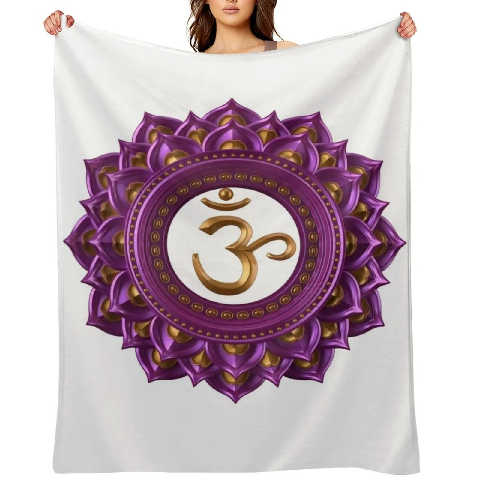 Relaxing Reiki Throw Blanket For Sofa Thin Bed Fashionable Personalized Gift Sofa Throw Thermal Flannel Fabric Blankets