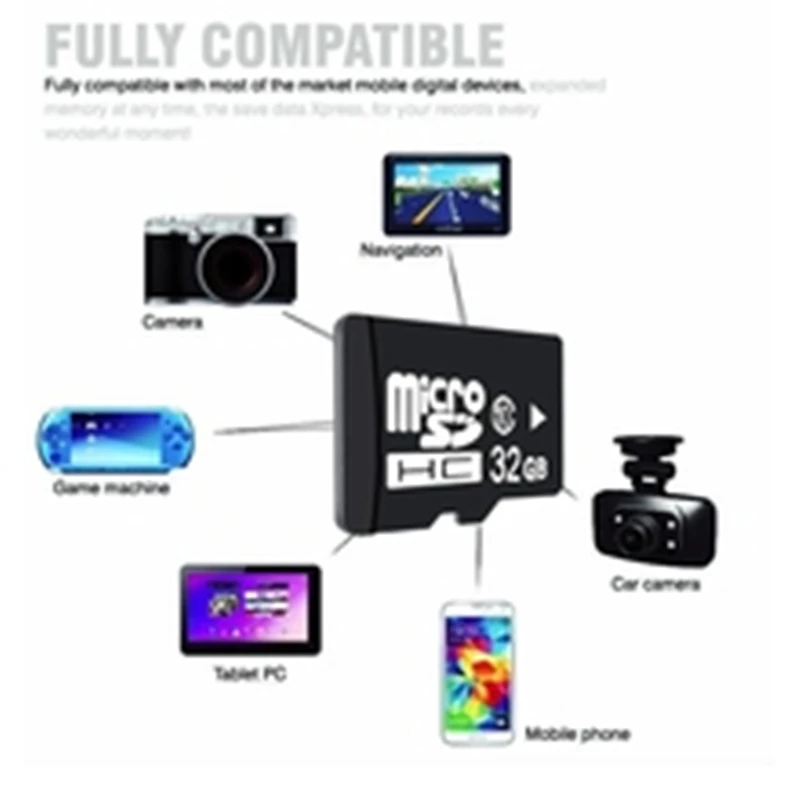 Memory Card For Camera Phone Mobile 128GB Flash Micro SD Card TF 32GB 64GB Class 10 HC Mini Portable Memory Cards