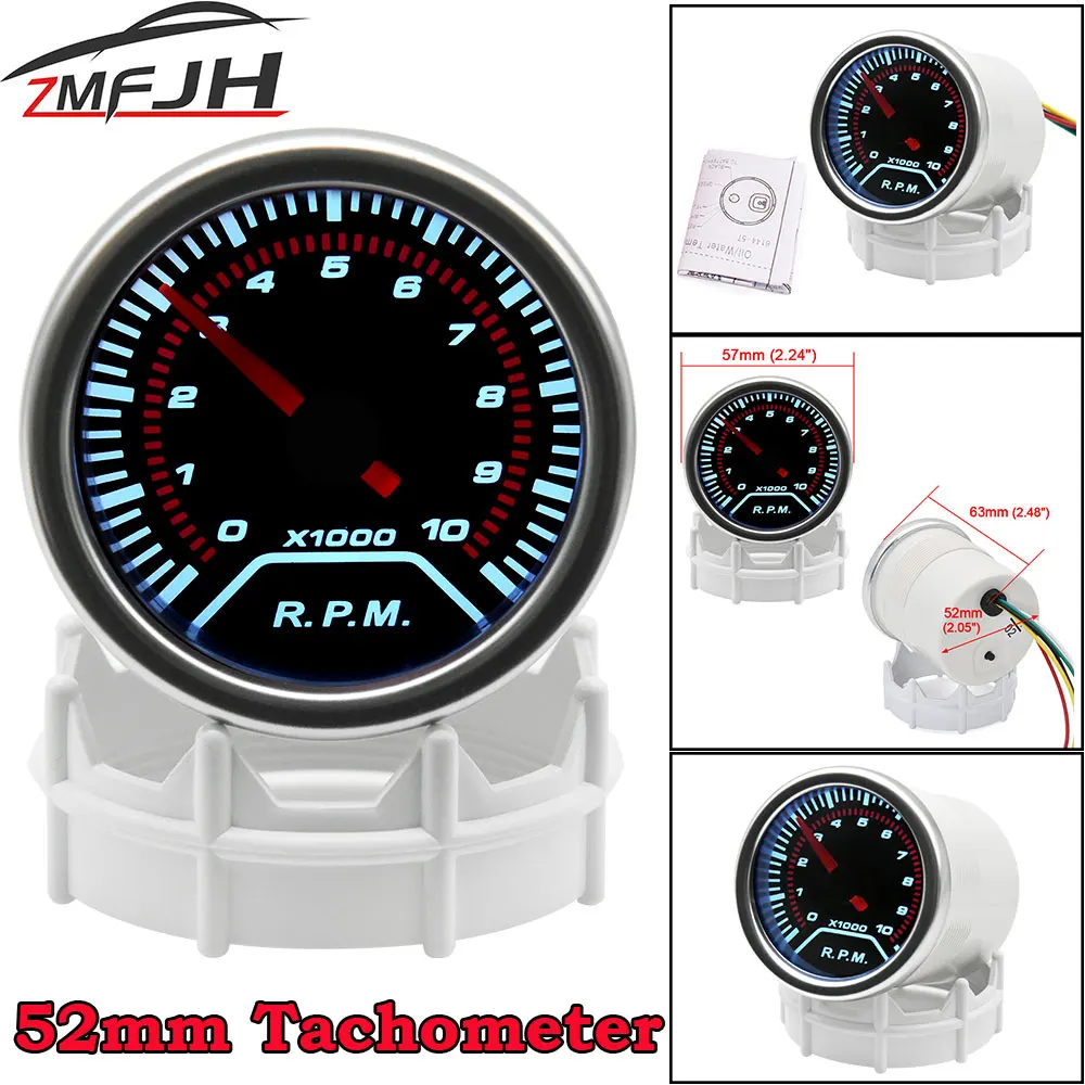 Auto Car Tachometer Tacho Gauge 0~10000 RPM Meter 2