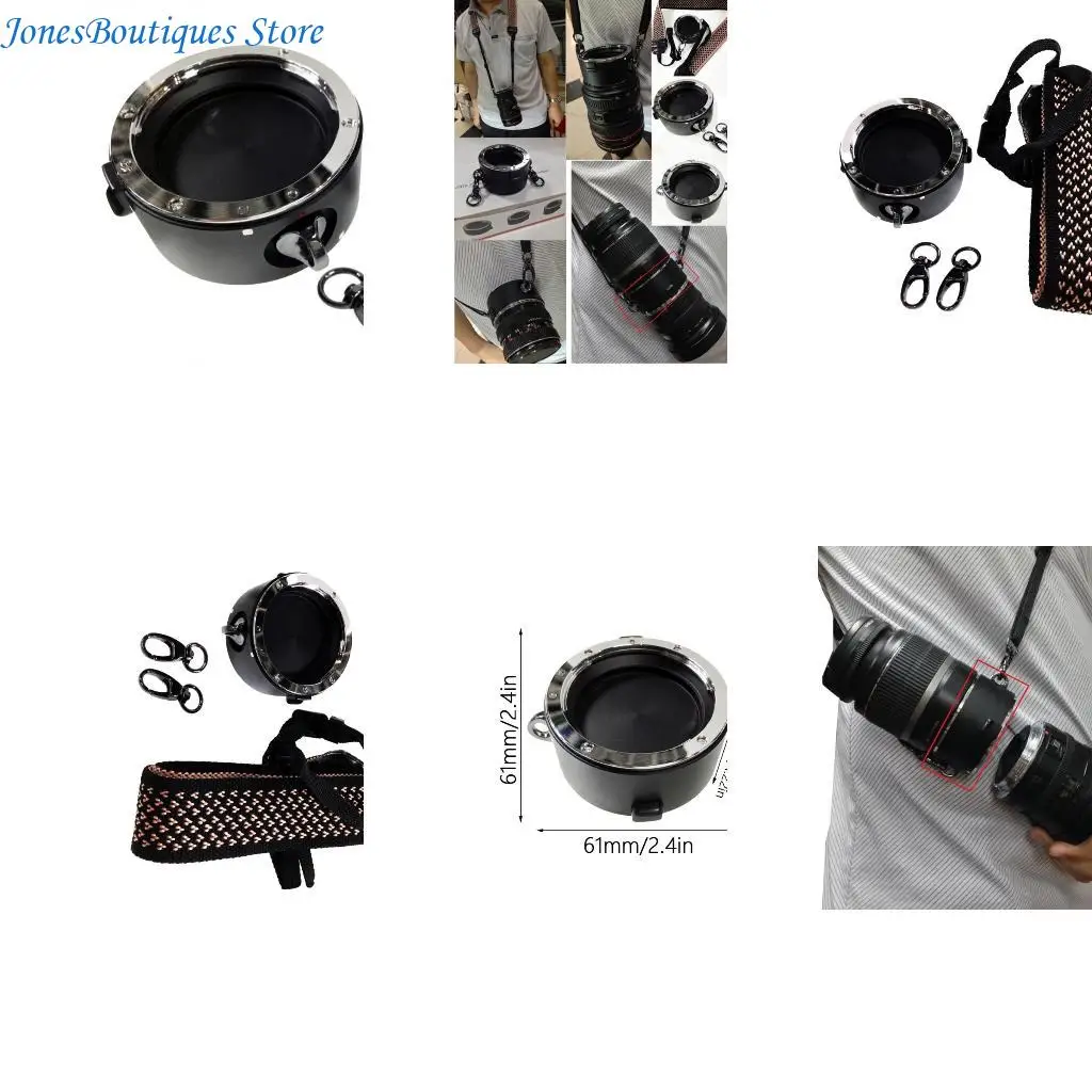 Lens Flippers Mirrorless Camera Lens Exchange System with Carrying Straps, Metal Quick Swaps Adapter W8KE