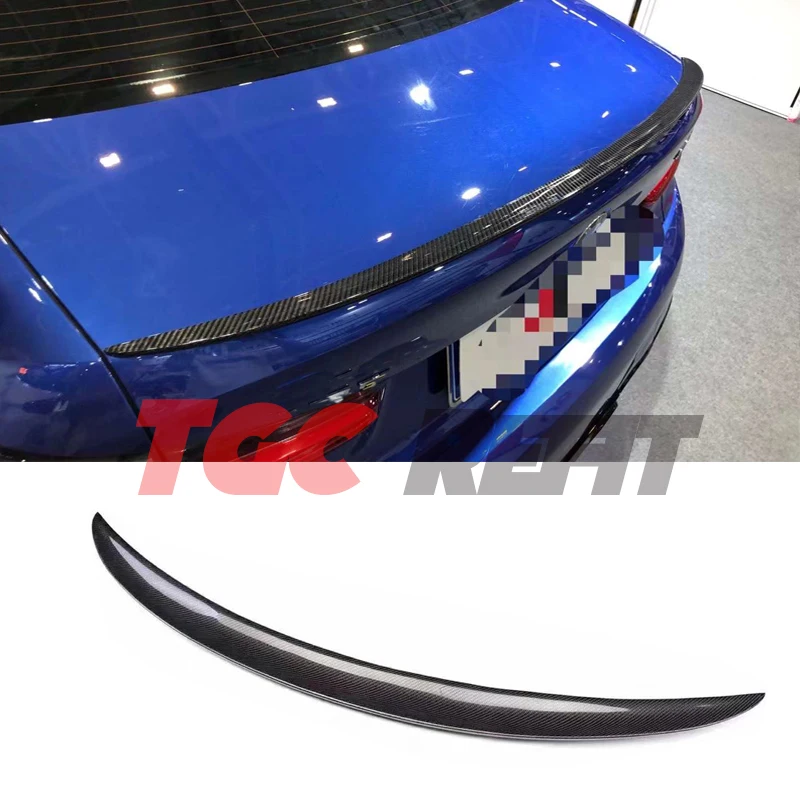 For BMW 3 Series G20 G28 MP Style Real Carbon Fiber Rear Tail Wing Trunk Lip Spoiler Car Products Exterior Parts Car Accessories