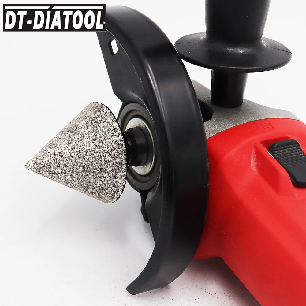 DT-DIATOOL Diamond Chamfer Finger Bit 5/8-11 M14 M10 Thread Enlarge Shape Round Bevel Trimming Existing Hole Tile Ceramic Marble