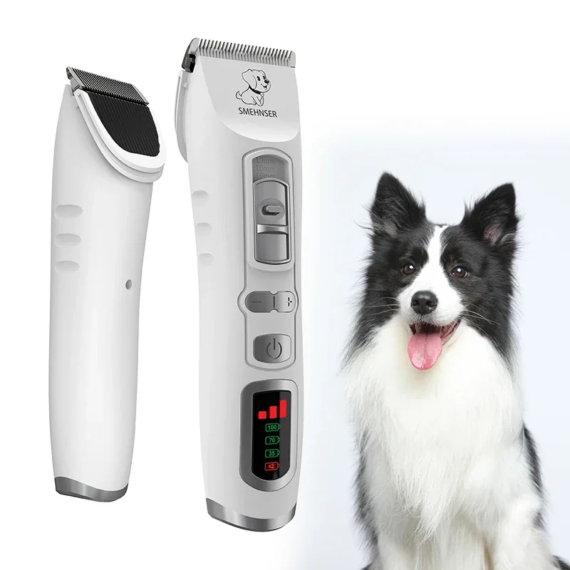 Professional Cordless Dog Pet Hair Trimmer Small Duty Cutting Machine Automatic Stainless Steel Animal Clipper Luxury Style