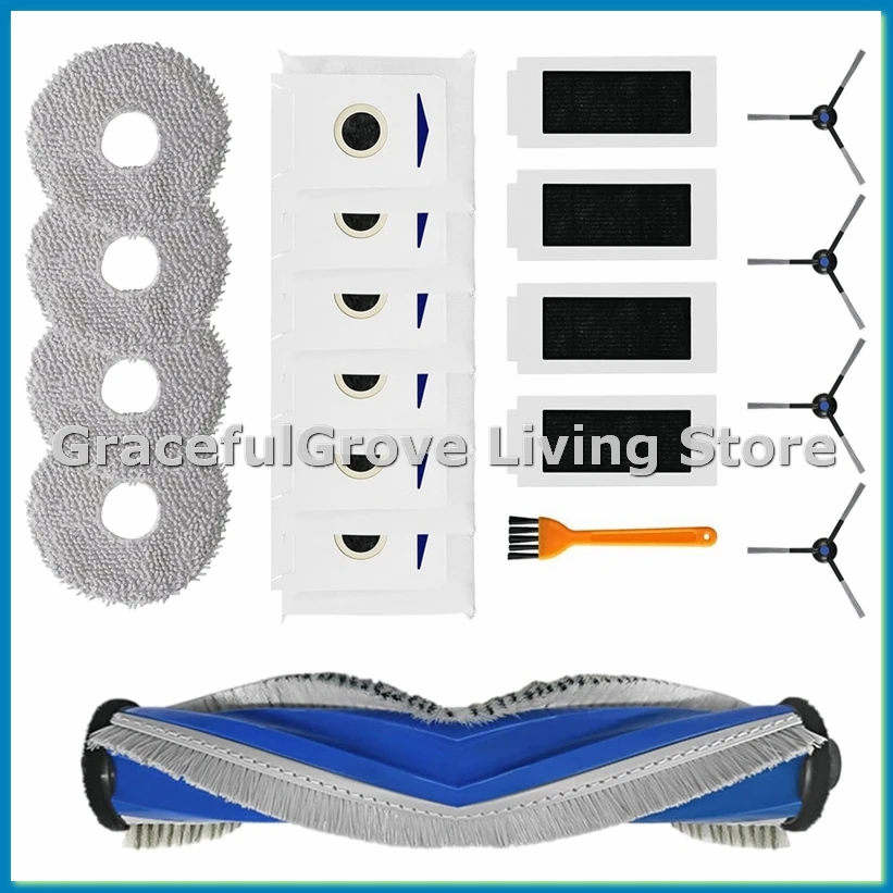 

For T30 Pro Omni / T30 Omni / T30 Max Robot Vacuum Cleaner Main Side Brush Hepa Filter Mop Cloth Dust Bag-ABFB