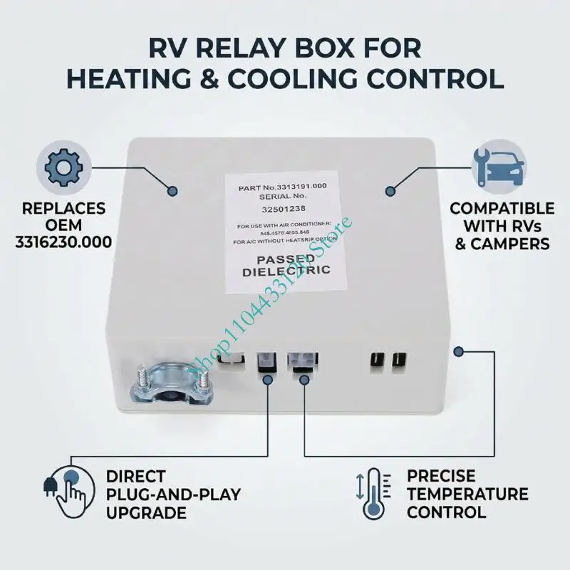 3316230.000 3316230.700 3316230.714 Motorhome Climate Panel and Box Assembly, Temperature Control Repair with Wiring