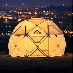 Spherical Tent Outdoor Folding Portable Camping Thickened Waterproof Awning Picnic Large Space Camping Tent