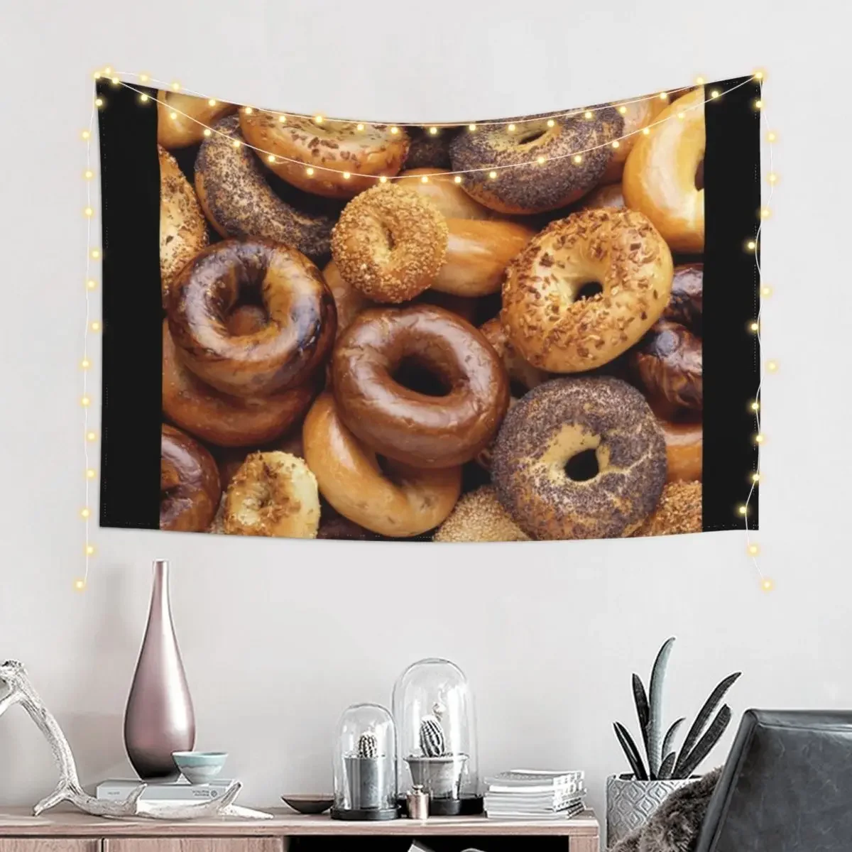 All About That Bagel Tapestry Wall Tapestries Aesthetic Room Decoration Room Decoration Aesthetic Tapestry