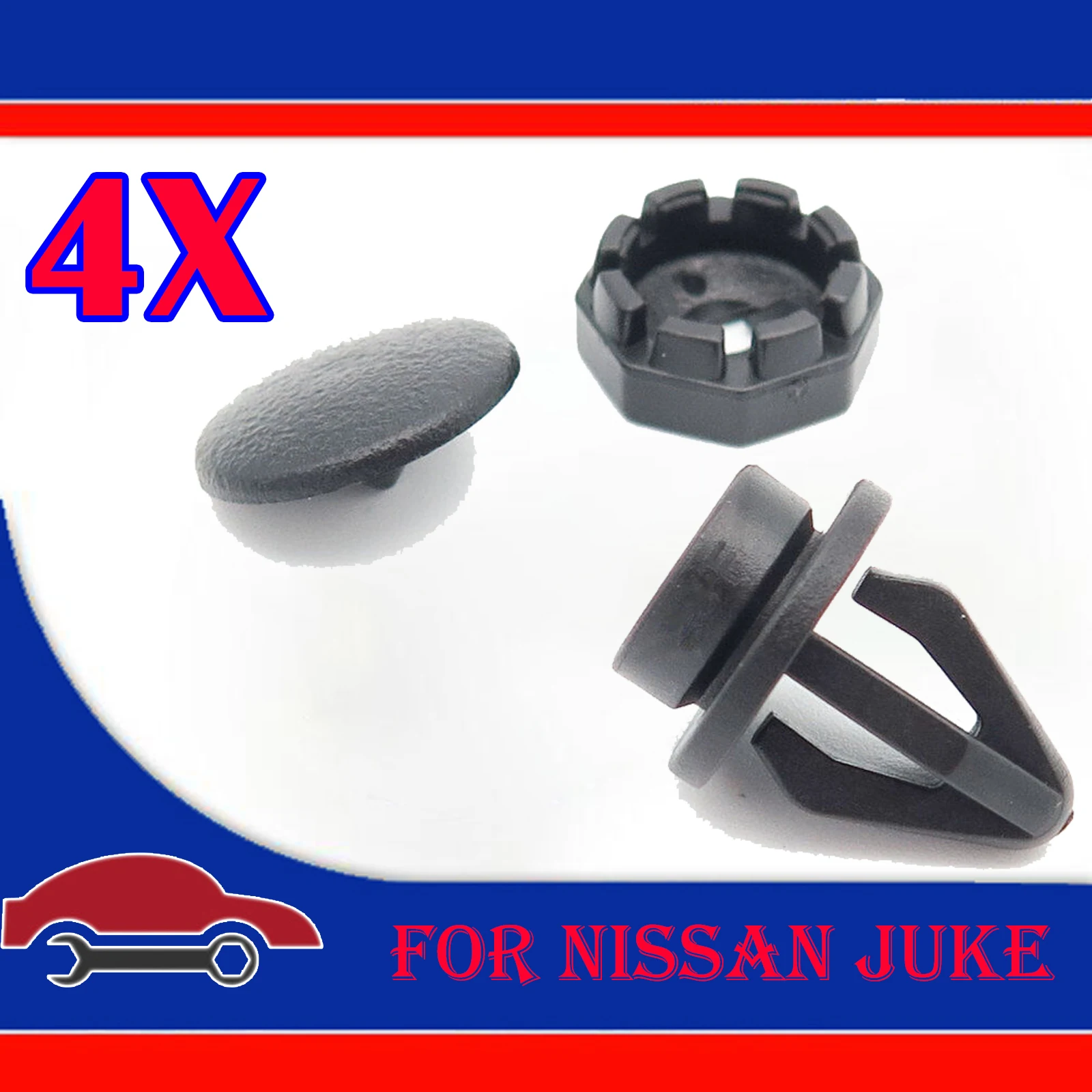 

4X For Nissan Juke F15 Parcel Shelf Clip Bootlid Interior Fastener Hanger Plastic Button Rear Luggage Fastening Brackets Parts