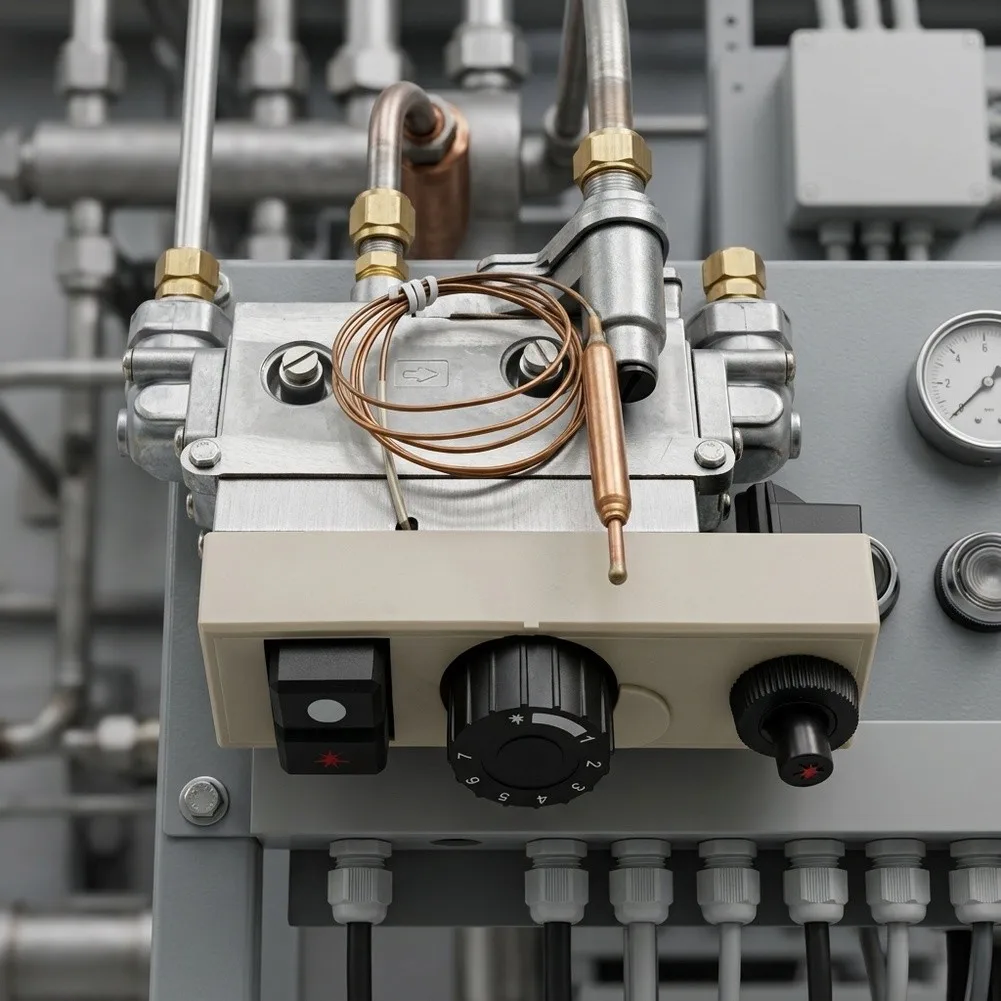 1Pc 710 Thermostatic Control Valve 40-90C Temperature Regulator For Oven Gas Control Spare Part Industrial HVAC Accessories