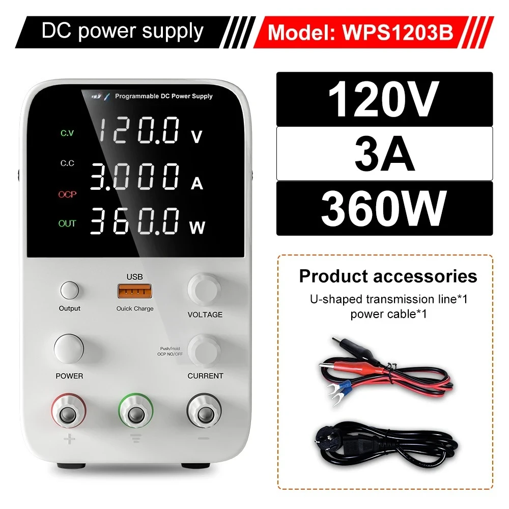 WPS1602B DC Power Supply 160V 2A Precision Adjustable Laboratory Bench regulated Power Source 220V/110v